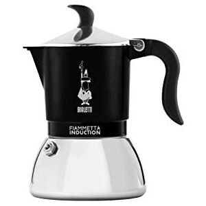 Bialetti Fiametta Ind. 2 tassen Zwart