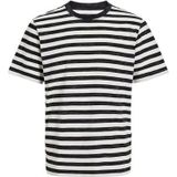 Jack & Jones Jorvarenna Stripe Tee Ss Crew Neck, Noir, XXL