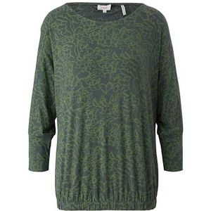 s.Oliver T-shirt à manches 3/4 pour femme, vert, 36, vert, 38