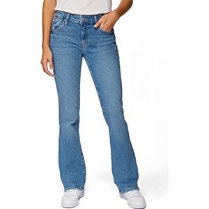 Mavi Bella Mid-Rise Bootcut Jeans voor dames, Lt Used Glam