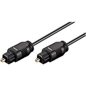 Goobay 51218 Toslink-kabel, digitaal, optische stekker voor audiogegevens, zwart, 3,0 m