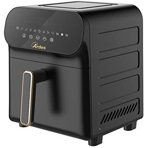 Ardes ARFRYA04 Eldorada 6L D Metal Hot Air Fryer capaciteit 6 liter Air Fryer met digitaal aanraakdisplay en 90 minuten timer Rapid Air-technologie