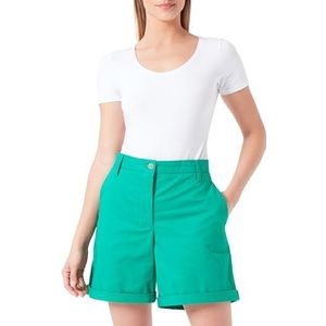 Tommy Hilfiger Co Blend Chino shorts voor dames, Olympisch groen