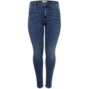 ONLY Carmakoma NOS Caraugusta Hw SK DNM Jeans MBD Noos Skinny, blauw (Medium Blue Denim Medium Blue Denim), 50/L30 (fabrieksmaat: 50) dames, Blauw
