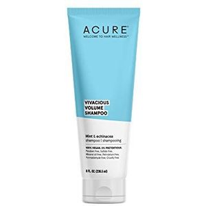 Acure Vivacious Volume Shampoo - Mint & Echinacea, 100% Vegan, Performance Driven Hair Care, Increases Volume, Boosts Fine & Limp Strands - 8 Fl Oz