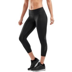 2XU Comp Wa3516 7/8 halfhoge panty, Reflecterend logo zwart gestippeld