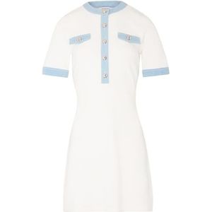 MORGAN - Rechte Korte Jurk - Off White - Polyester