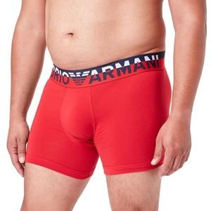 Emporio Armani Emporio Armani Megalogo boxershorts voor heren, 1 stuk, Rood