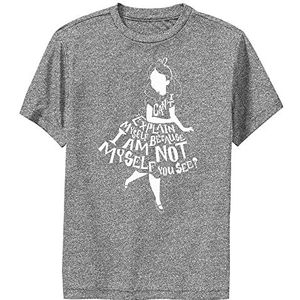 Disney T-shirt met korte mouwen voor jongens, normale pasvorm, grijs.