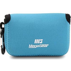 MegaGear MG717 Ultra Light neopreen beschermhoes, compatibel met Panasonic Lumix DC-TZ95, DC-TZ90, DMC-TZ100, blauw