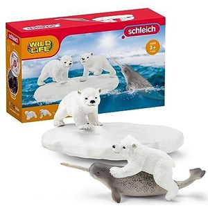 schleich Wild Life 42531 ijsbeer glijbaan voor kinderen vanaf 3 jaar