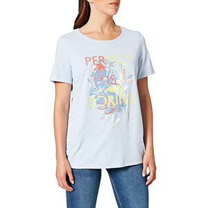 Cecil T-shirt voor dames, Lichtblauw gemengd