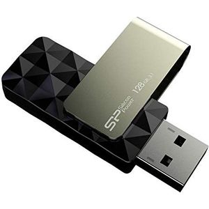 Silicon Power Blaze B30 USB 3.0 flashdrive, draaibaar, 128 GB, zwart