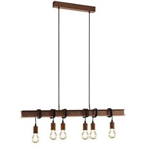 EGLO Townshend 4 Hanglamp - E27 - 100,5 cm - Antiek-Bruin