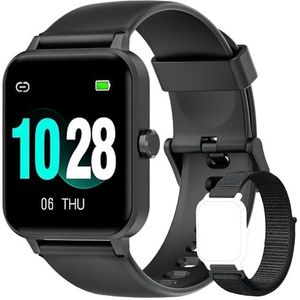 Blackview R3 Smartwatch voor heren, met hartslagmeter, gepersonaliseerde wijzerplaat, hartslagmeter, stappenteller, calorieën, IP68 waterdicht, compatibel met Android en iOS (verbeterde versie)