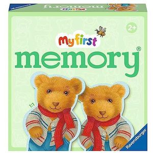 Ravensburger - 22376 - Mijn eerste memory® teddys, merk en onderzoeksspel met extra grote kaarten in teddyvorm voor kinderen vanaf 2 jaar