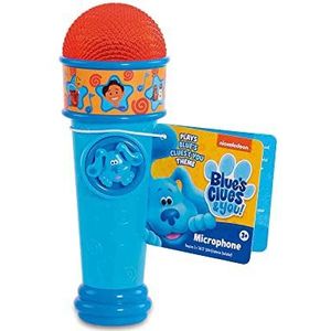 Famosa Blue and You Tracks, blauwe microfoon voor puppy's, Blues Clues, met het liedje uit de serie Kindertekeningen, voor jongens en meisjes vanaf 3 jaar, meerkleurig