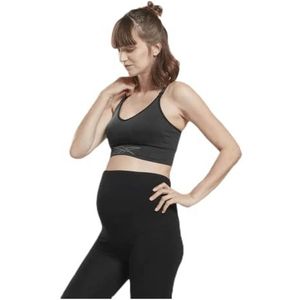 Reebok S Maternity Sportbeha voor dames, zwart.