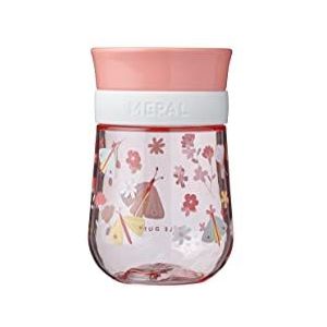 Mepal Mio 360° oefenbeker – 300 ml – Makkelijk vast te houden – Kinderservies – Flowers & butterflies