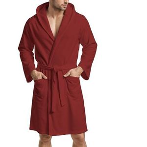 PETTI - Badjas voor dames, badjas voor heren, badjas voor dames, badjas voor heren, bordeauxrood