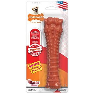 Nylabone Dura Chew Extreme Tough Dog Tew Toy Jambe, Bacon Flavour, XL, voor honden ouder dan 23 kg