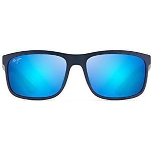 Maui Jim Huelo Uniseks zonnebril, Blue Hawaii Huelo Mat B