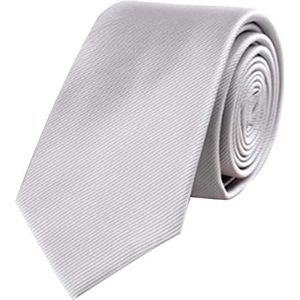 ATETEO Effen dunne stropdas voor heren, 6,1 cm, herenstropdas, J-licht grijs
