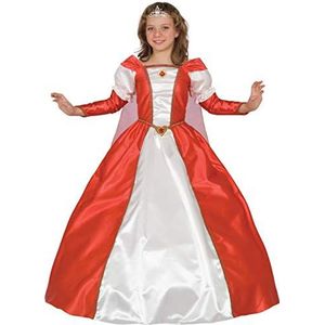 Ciao Prinses Asburgo-kostuum voor meisjes, rood/wit, 7-9 jaar