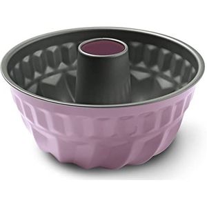 Guardini, Moule à pudding avec cône Ø 23 cm, acier avec revêtement antiadhésif, rose, fabriqué en Italie, ligne Bon Ton