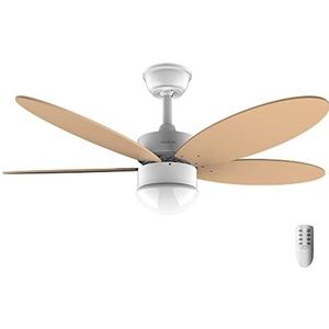 Cecotec Plafondventilator met Energysilence Aero 4260 Oranje 40 W DC motor diameter 105 cm met 5 draaiende bladen LED licht afstandsbediening timer 6 snelheden