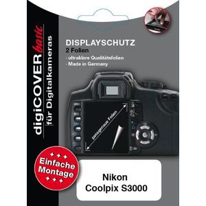 DigiCover screen protector voor nikon coolpix s3000