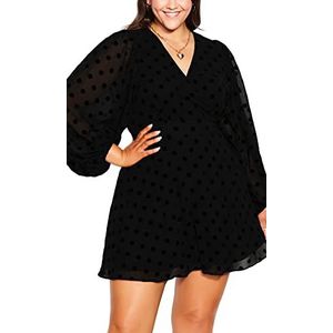 CITY CHIC Robe Piper Grande Taille Femme, Noir, 44-grande taille
