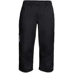 VAUDE Men's Drop 3/4 broek – regenbroek 3/4 sportief voor fietsen – heren, zwart.