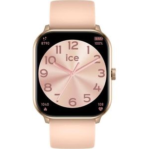 Ice-Watch - ICE Smart Rose Gold Nude Pink - Rose Gold Smartwatch voor dames met siliconen band - 021414 (1,85 inch), Rose-goud en roze, riem