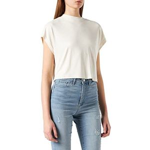 Urban Classics Whitesand Modal T-shirt voor dames, kort, maat 4XL, Whitesand