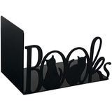 moses. Libri_x boekensteunen boekensteunen metaal zwart met opschrift ""Book and Chats