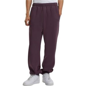 Build Your Brand By286-fluffy sweatpants heren trainingsbroek (1 stuk), Plumpurple