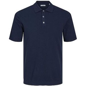 Jack & Jones Polo en tricot Jjeemil S/S Sn pour homme, Blazer bleu marine., XL