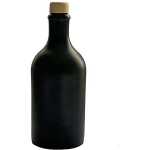mikken 500 ml fles van zwart aardewerk, met schenktuit, gemaakt in Duitsland