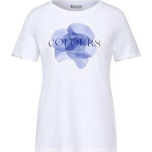 T-shirt avec imprimé sur le devant, Violet/bleu., 44