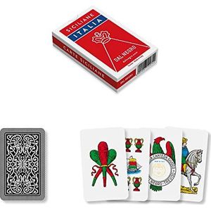 Dal Negro Speelkaarten Siciliane 82 Mm Karton Rood 40-delig
