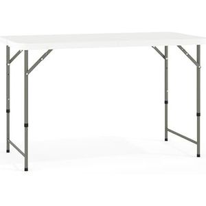 Flash Furniture Elon klaptafel van kunststof, graniet, 1,2 m, wit