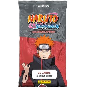 Panini Naruto Shippuden Trading Cards 2 Fat Pack 24 2 bonuskaarten, 004629B26FP