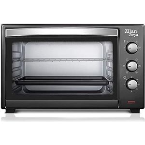 Zilan - Mini Elektrische oven - 45 Liter - Timer - 100 tot 230 graden - Verstelbaar - gehard glas