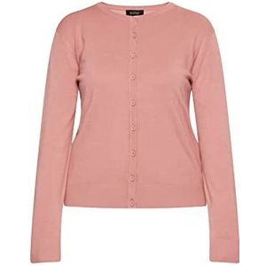 LEOMIA Cardigan pour femme 15326710-le02, vieux rose, taille XXL, vieux rose, XXL