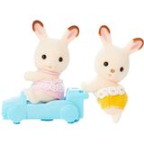 Sylvanian Families 5420 Tweeling Chocoladekonijn-fluweelzachte Speelfiguren