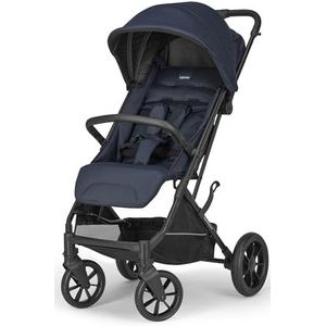 Inglesina Zenit Kinderwagen, Blauw, Compact, Geschikt tot 22 kg, Wielen met Vering, Brede Zitting, Exclusive Amazon