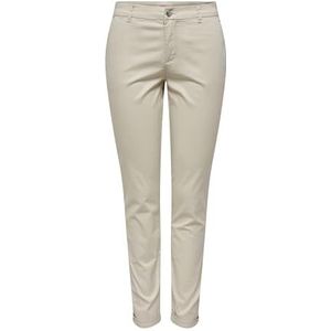 Only Onlparis Reg Chino Pants PNT Damesbroek, Puimsteen