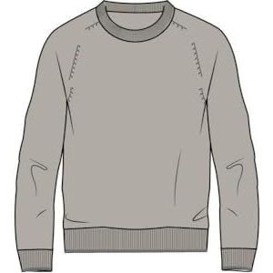 Falke sweatshirt, heren, lichtgrijs, M, lichtgrijs