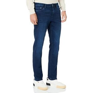 TOM TAILOR Josh Regular Slim herenjeans, 10136 - Dark Blue Denim, 30 W / 34 L, 10136 - Dark Blue Denim